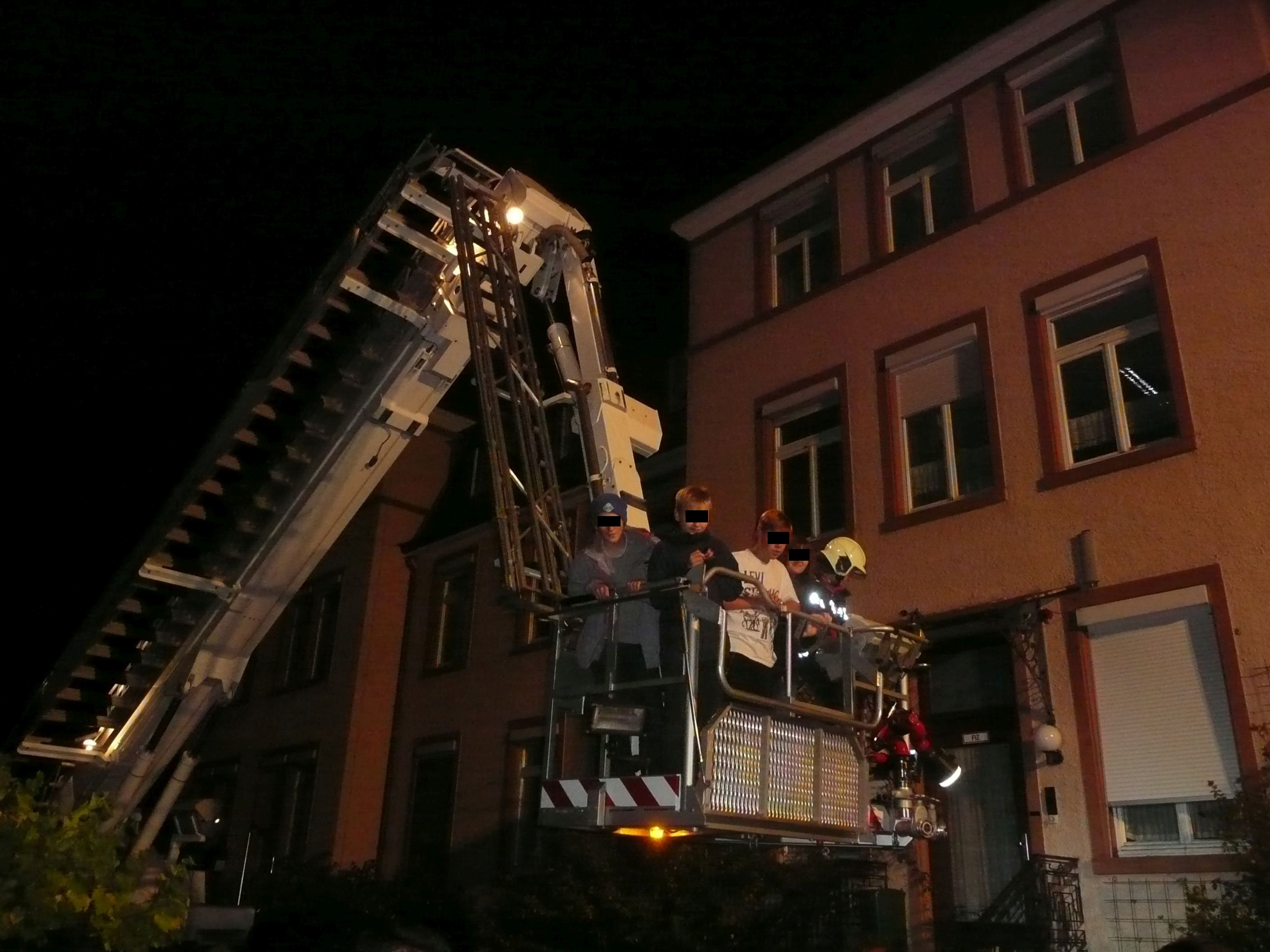 nächtliche Feuerwehrübung